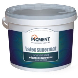 Farba PIGMENT LATEX SUPERMAT lateksowa 10L biała