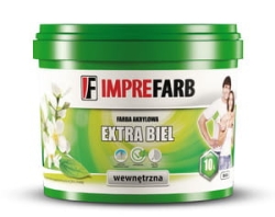 Farba akrylowa EXTRA BIEL 10l wewnętrzna