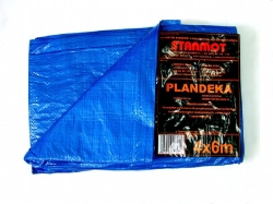 Plandeka 60/70g niebieska  3x4m