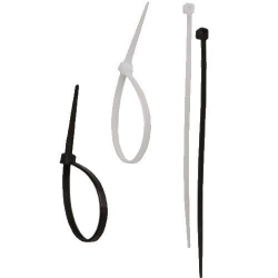 Opaski nylonowe 3,6x140 mm czarne, 25 szt/op.