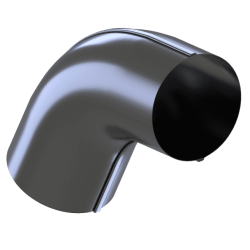 Krop STEEL Albue 67,5x90 RAL 8019 (brun)