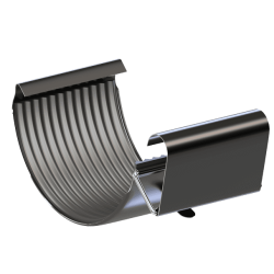 Krop STEEL Rennekobling 130 RAL 7016 (grafitt)