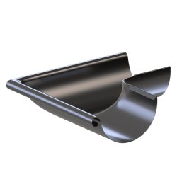 Krop ST?L Utvendig hj?rne 130/90 RAL 8019 (brun)