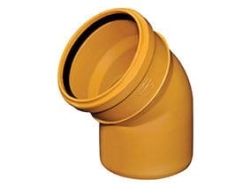 Kolano PVC-U kanalizacyjne 315/45°