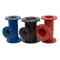 Flansch-T-Stück aus Gusseisen T 65x50 Kugel MB