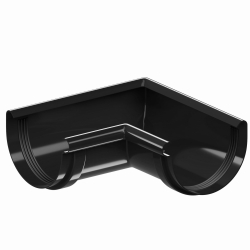Krop PVC 130 Narożnik wewnętrzny 90° 9005 czarna