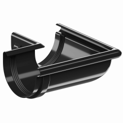 Krop PVC 130 Narożnik zewnętrzny 90° 9005 czarna