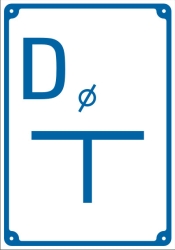 Tabliczka oznaczeniowa ZD (zasuwa domowa)