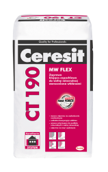 Ceresit CT 190 FIBRE FORCE, 25 kg, zaprawa klejąco-szpachlowa do wełny mineralnej