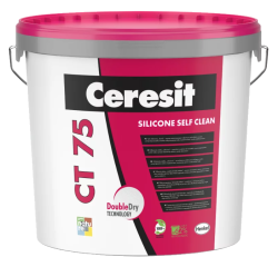 Ceresit CT 75 DOUBLE DRY baza do kolorowania (ziarno 2,0 mm), 25 kg, tynk silikonowy