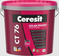 Ceresit CT 76 SOLAR PROTECT baza do kolorowania (ziarno 1,5 mm), 25 kg, tynk siliko-elastomerowy