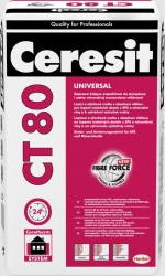 Ceresit CT 80 FIBRE FORCE, 25 kg, zaprawa klejąco-szpachlowa do styropianu, XPS i wełny mineralnej