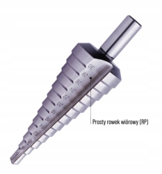 Wiertło stopniowe HSS 4-20/2 mm skok