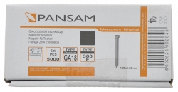 Gwoździe do zszywaczy pneumatycznych Pansam 40 mm 5000 sztuk