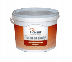 Farba PIGMENT na dachy silikon-akryl 10L czerwona
