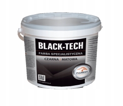 Farba BLACK-TECH Pigment czarna mat 10L