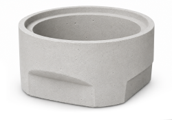 Wpust betonowy 450 dno 2a bez odpływu, H280 mm