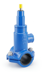 Nawiertka JAFAR DN 160x2" typ 3250 do rur PE i PVC, samonawiercająca z zasuwą, gwint wewnętrzny