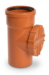 PVC-U-Abwasserinspektion 160, anschraubbar