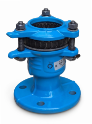 RK 80-Verbinder (Bereich 85-105 mm) Synoflex Nr. 7994 HAWLE, L-194 mm, gegen Verrutschen gesichert