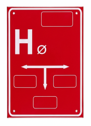 H-Kennzeichnungsschild (Hydrant)
