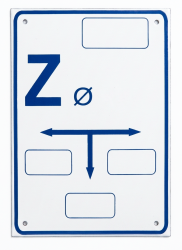 Tabliczka oznaczeniowa Z (zasuwa-woda)