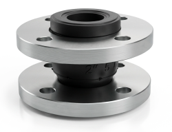 Gummikompensator DN 80, Flansch, L13,5 cm