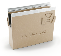 ACO DRAIN Multiline V 100 Skrzynka odpływowa V 100 z polimerbetonu Skrzynka niska O 110 Krawędzie z