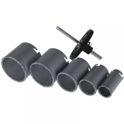 Wycinacz otworów zestaw kpl. sr. 33, 43, 53, 67, 73