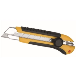 Nóż 25 mm uchwyt ABS+guma, prowadnica metalowa